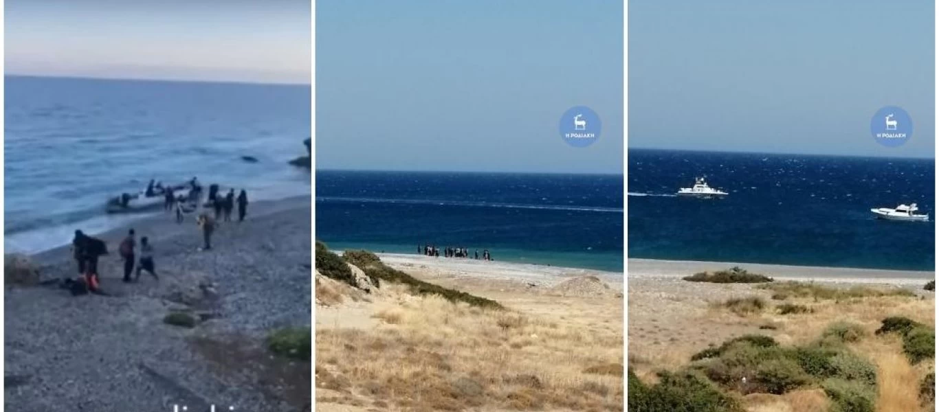 Ρόδος: Μαζικές αποβάσεις λαθραίων μεταναστών σε παραλίες του νησιού